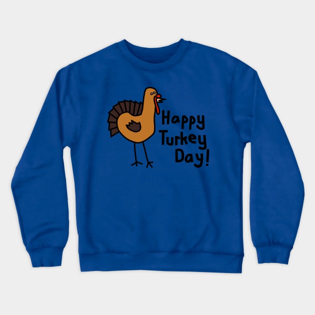 Turkey Greeting for Thanksgiving Crewneck Sweatshirt by ellenhenryart